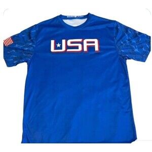 Boombah Mens XL Short Sleeve T Shirt USA America Patriotic